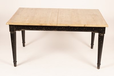 Lot 515 - An extending kitchen table, by Loaf, on turned...