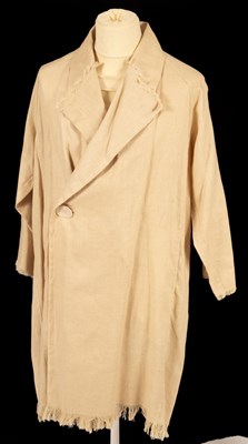 Lot 528 - Issey Mijaki, an ivory linen coat, size 1