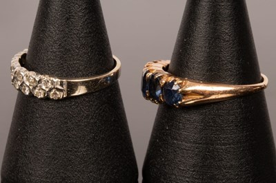 Lot 12 - A diamond dress ring set in 18ct white gold,...