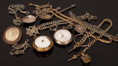 Lot 63 - A 18th Century gilt metal pocket watch, Albert...