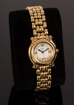 Lot 64 - A lady's 18ct gold 'Happy Sport' watch by...