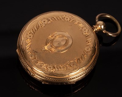 Lot 67 - A lady's open faced pocket watch, the case...