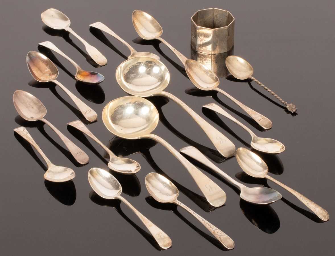 Lot 102 - A pair of Victorian Old English pattern silver...
