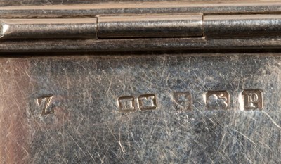 Lot 108 - A silver visiting card case, Henry Matthews,...