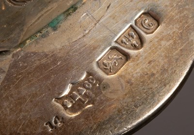 Lot 111 - Four plain silver menu holders, Chester 1903,...