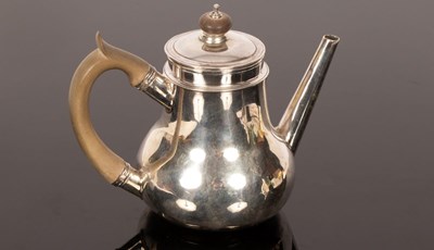 Lot 114 - Lot Withdrawn - A George III silver tea pot,...