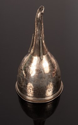 Lot 164 - A George III silver wine funnel, Thomas Robins,...