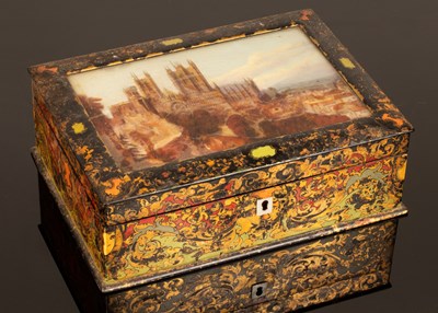 Lot 338 - A late 19th Century painted and decorated...