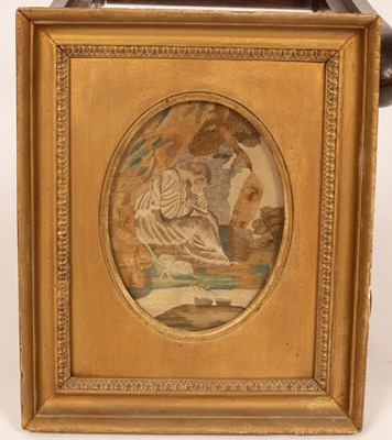 Lot 459 - A Georgian needlework picture, Consolation,...