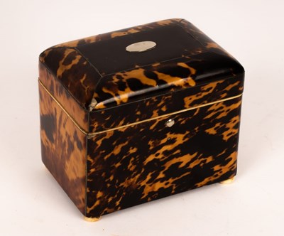 Lot 480 - A late 18th Century rectangular tortoiseshell...