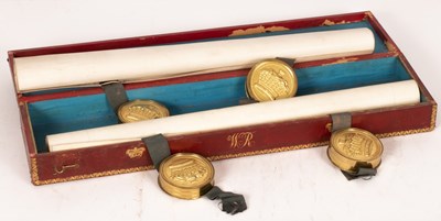 Lot 503 - Two William IV grants of arms to Walter...