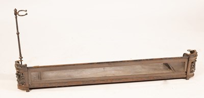 Lot 527 - A Regency fire curb, with cast acanthus...