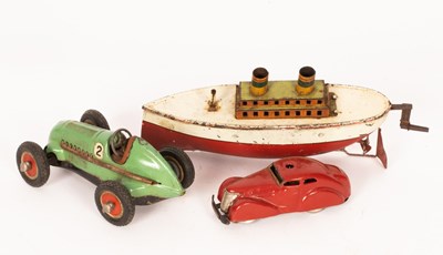 Lot 552 - A Schuco wind-up racing car, 'Studio 1050',...