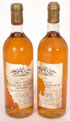 Lot 560 - Sauternes: Chateau Sigalas Rabaud, 1983, 2...