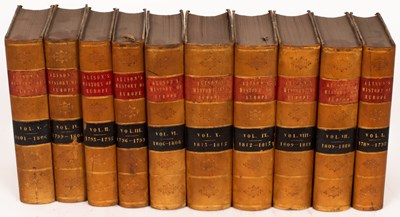 Lot 579 - Alison (Archibald) History of Europe, third...