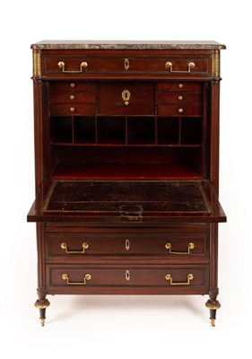 Lot 617 - An early 19th Century mahogany escritoire with...