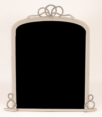 Lot 630 - A Victorian pier glass with rope border and...