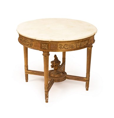 Lot 631 - A French 19th Century circular centre table,...