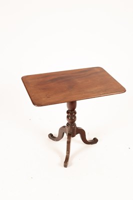 Lot 663 - A mid 19th Century mahogany table on a turned...