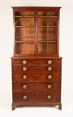 Lot 674 - An early 19th Century mahogany secretaire,...