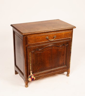 Lot 682 - A Flemish 18th Century oak cupboard, fitted a...