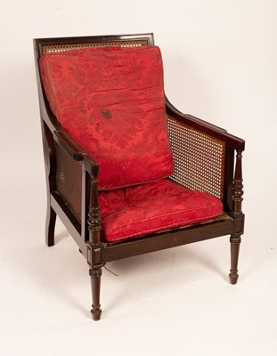 Lot 689 - A Regency mahogany library chair with single...