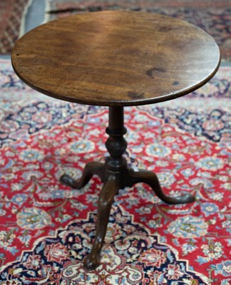 Lot 703 - A George III mahogany tripod table, the...