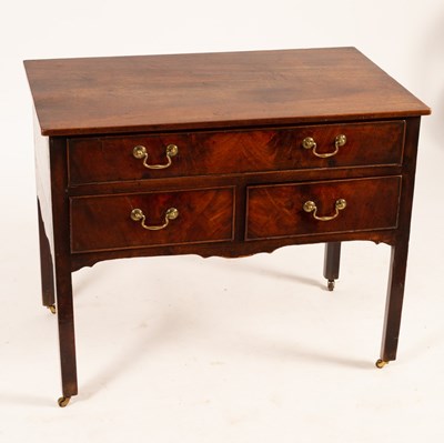 Lot 718 - A George III mahogany side table, circa 1780,...