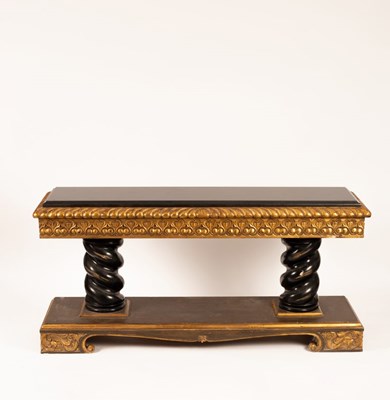 Lot 743 - An Italian style centre console table, the...