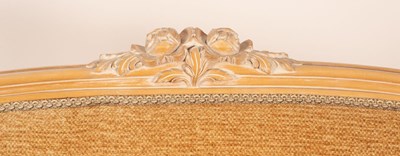 Lot 759 - A two seat settee with upholstered back and...