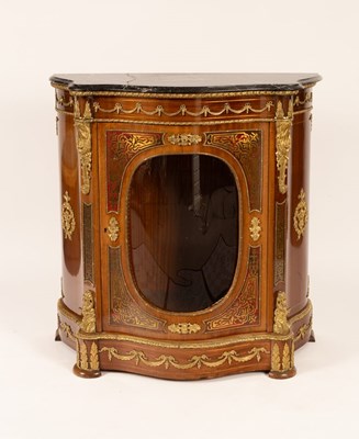 Lot 765 - A French style gilt metal mounted serpentine...