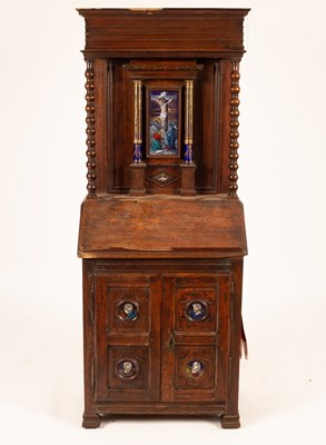 Lot 801 - An 18th Century and later walnut and oak...