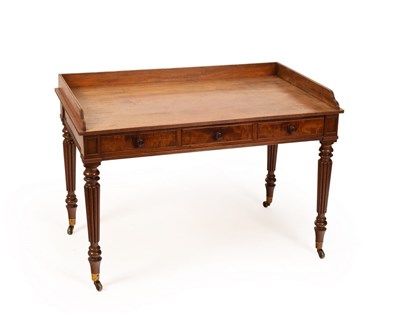 Lot 802 - A William IV mahogany dressing table, manner...