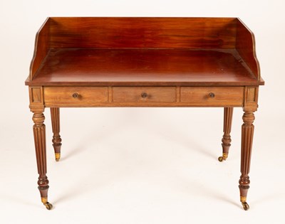 Lot 803 - A William IV mahogany washstand, manner of...