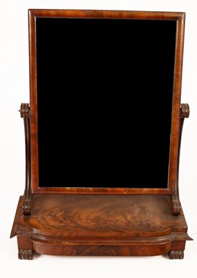 Lot 828 - A William IV mahogany framed dressing table...