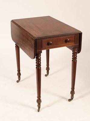 Lot 842 - A 19th Century mahogany Pembroke table, fitted...