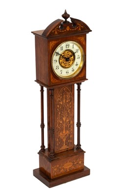 Lot 875 - A late Victorian miniature eight-day longcase...