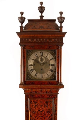 Lot 878 - A Maple & Co. longcase clock, the hood with...