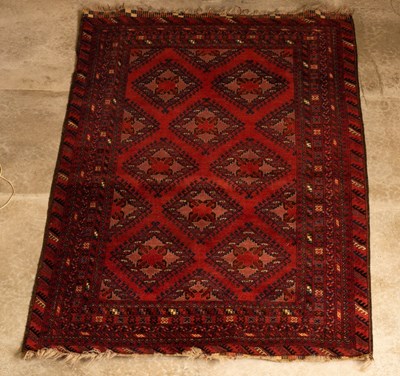 Lot 920 - An Afghan Bokhara rug, with original kilim...