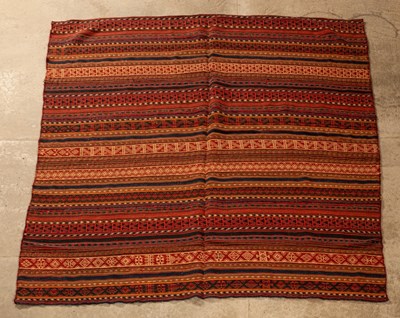 Lot 926 - A Persian kilim, circa 1920, 177cm x 158cm