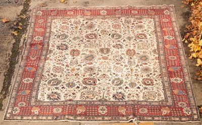 Lot 929 - A Tabriz carpet, Persia, circa 1930, with...