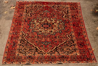 Lot 937 - A Heriz carpet, mid 20th Century, 323cm x 200cm