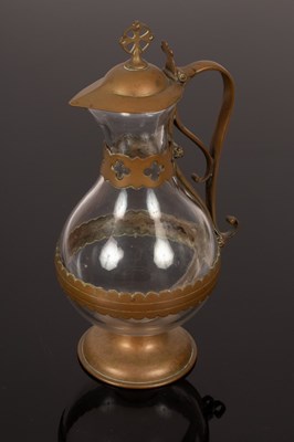 Lot 970 - A Victorian Gothic holy water jug in the style...