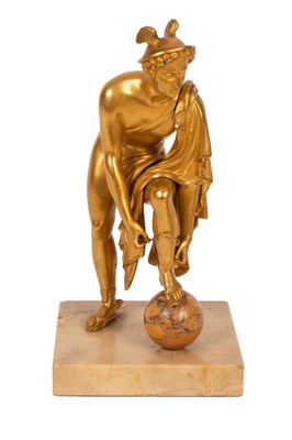 Lot 977 - A Grand Tour gilt metal figure of Mercury...