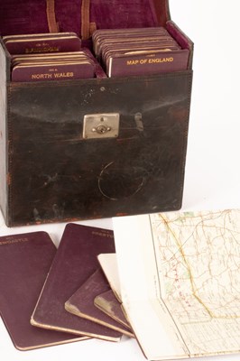 Lot 1045 - A leather cased set of English regional maps,...