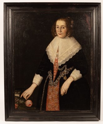 Lot 1115 - Dutch School, early 17th Century/Portrait of a...