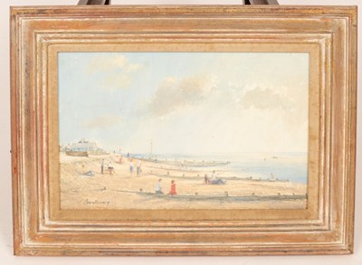 Lot 1160 - Jack Pountney (1921-1997)/Beach Scene/oil on...