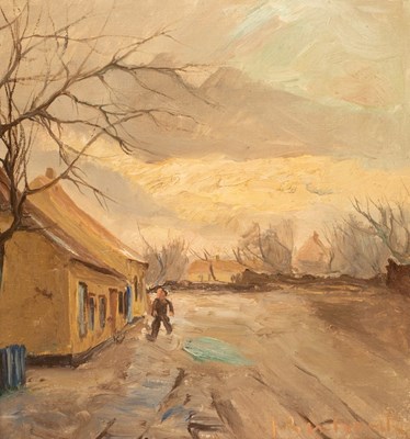Lot 1168 - Joh Gerhardt/Ships at Harbour/Winter Scene...