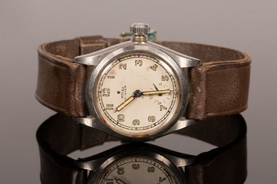 Lot 14 - A Rolex Oyster wristwatch, circa 1940s, steel...