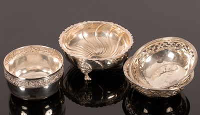 Lot 58 - A pair of pierced silver bonbon dishes, Walker...